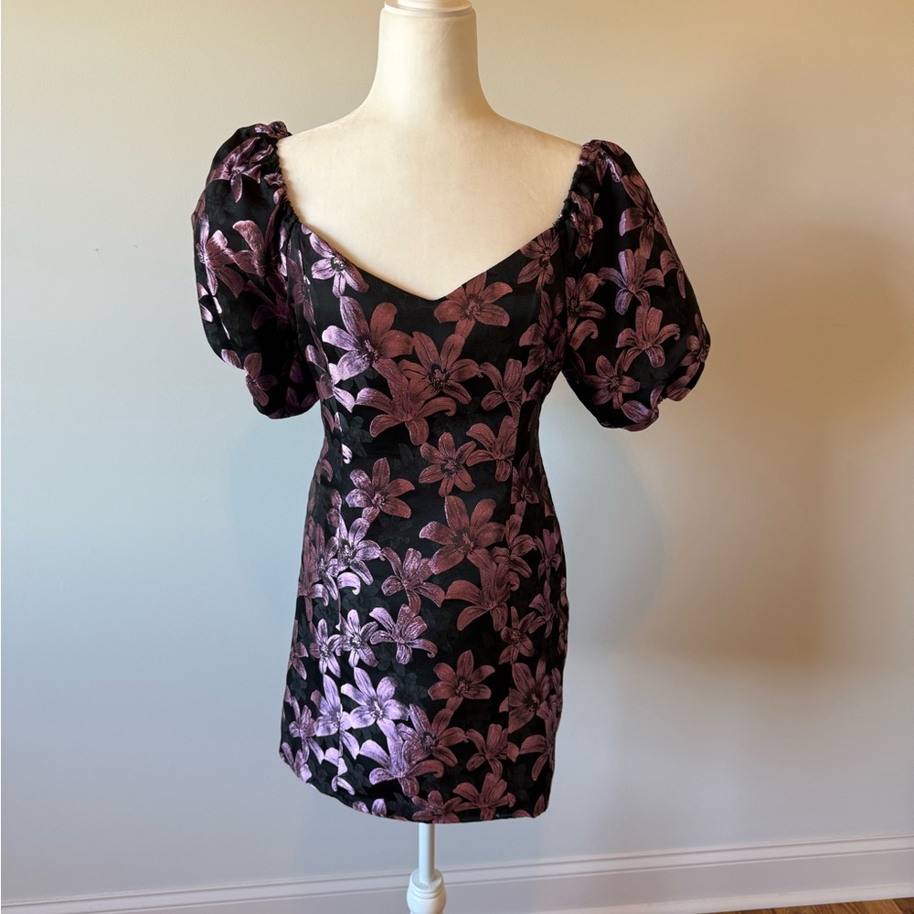 Vici Floral Puff Sleeve Dress